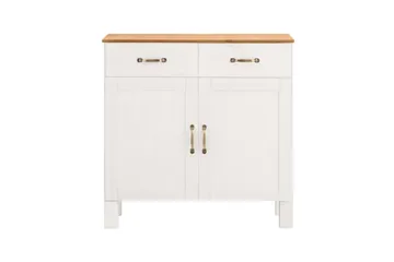 Skjenk Alby 85x38x85 cm, Hvit/Honning - 85x38x85 cm, Hvit/Honning - Oppbevaring - Oppbevaringsmøbler - Sideboard & skjenk