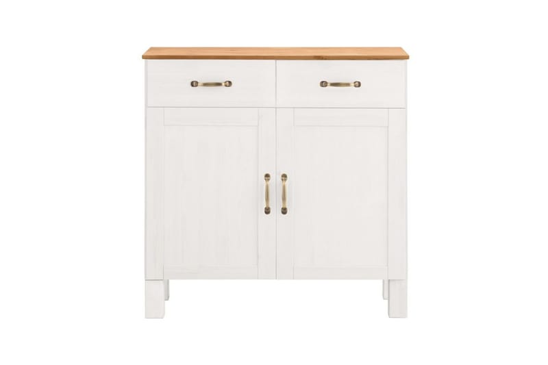Skjenk Alby 85x38x85 cm, Hvit/Honning - 85x38x85 cm, Hvit/Honning - Oppbevaring - Oppbevaringsmøbler - Sideboard & skjenk