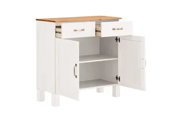 Skjenk Alby 85x38x85 cm, Hvit/Honning - 85x38x85 cm, Hvit/Honning - Oppbevaring - Oppbevaringsmøbler - Sideboard & skjenk