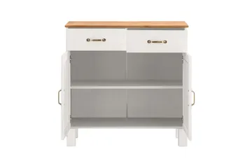 Skjenk Alby 85x38x85 cm, Hvit/Honning - 85x38x85 cm, Hvit/Honning - Oppbevaring - Oppbevaringsmøbler - Sideboard & skjenk