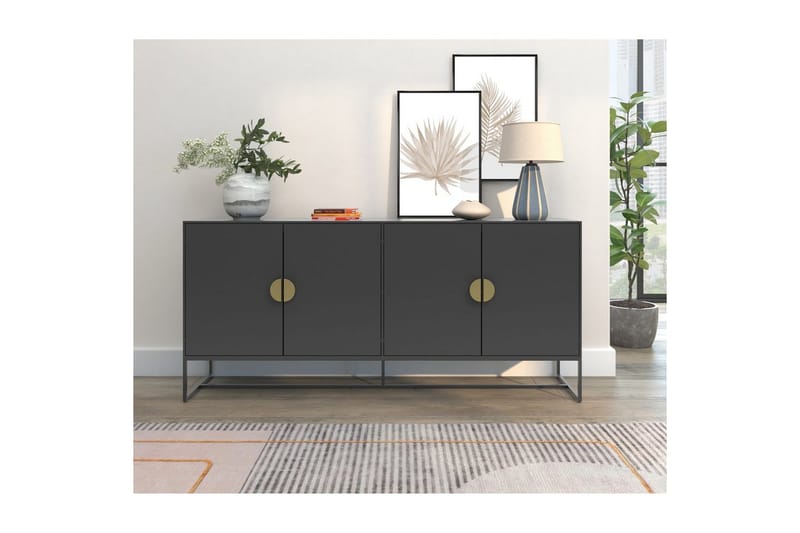 Skjenk Asia Antrasitt - Antrasitt - Oppbevaring - Oppbevaringsmøbler - Sideboard & skjenk