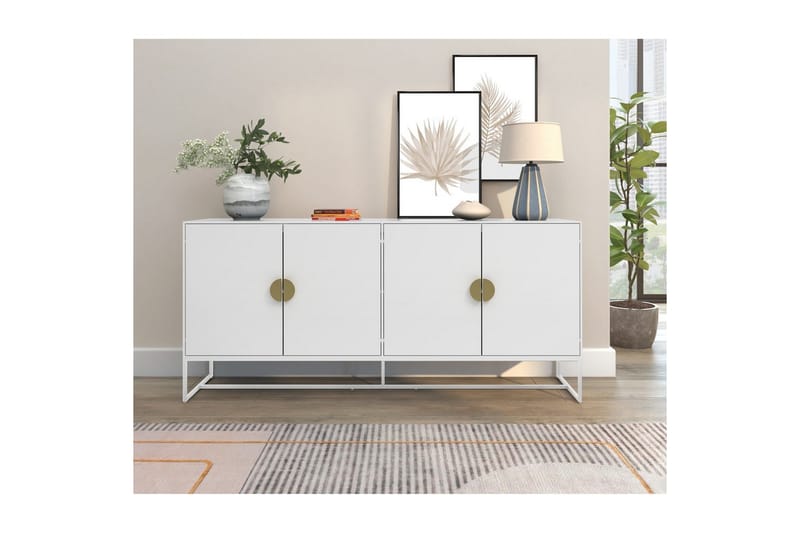 Skjenk Asia Hvit - Hvit - Oppbevaring - Oppbevaringsmøbler - Sideboard & skjenk