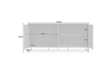 Skjenk Bari 175x40x82 cm - 175x40x82 cm - Oppbevaring - Oppbevaringsmøbler - Sideboard & skjenk