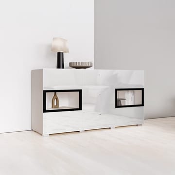 Skjenk Baros 2 Dører med 3 Skuffer - Hvit Laminat - Oppbevaring - Oppbevaringsmøbler - Sideboard & skjenk