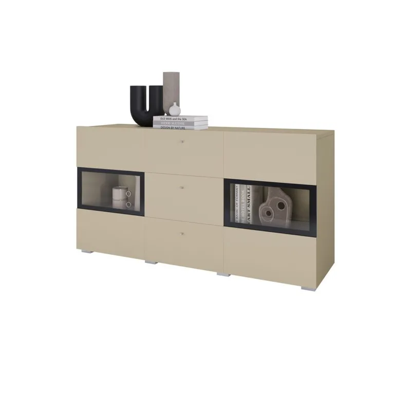 Skjenk Baros 2 Dører med 3 Skuffer - Lys beige - Oppbevaring - Oppbevaringsmøbler - Sideboard & skjenk