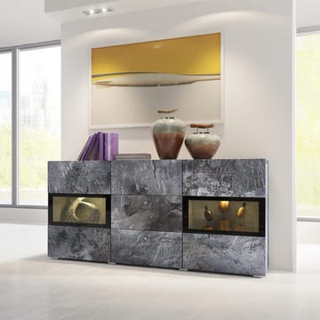 Skjenk Baros 2 Dører med 3 Skuffer - Skifer - Oppbevaring - Oppbevaringsmøbler - Sideboard & skjenk