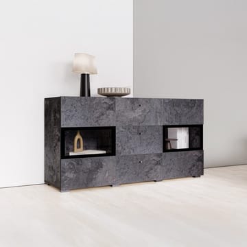 Skjenk Baros 2 Dører med 3 Skuffer - Skifer - Oppbevaring - Oppbevaringsmøbler - Sideboard & skjenk