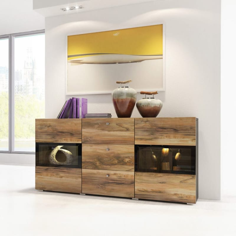 Skjenk Baros 2 Dører med 3 Skuffer - Touchwood - Oppbevaring - Oppbevaringsmøbler - Sideboard & skjenk
