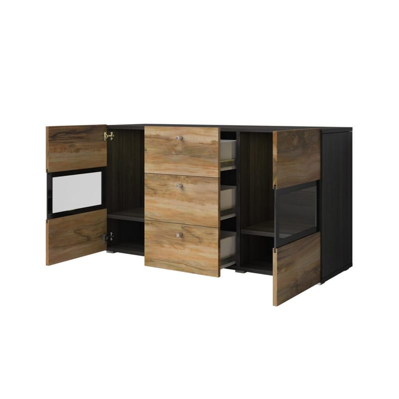 Skjenk Baros 2 Dører med 3 Skuffer - Touchwood - Oppbevaring - Oppbevaringsmøbler - Sideboard & skjenk