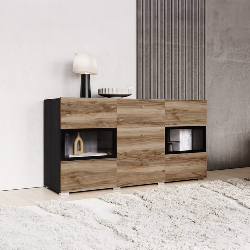 Skjenk Baros 2 Dører med 3 Skuffer - Touchwood - Oppbevaring - Oppbevaringsmøbler - Sideboard & skjenk