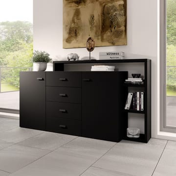 Skjenk Bota 2 Dører med 4 Skuffer - Black Supermatt - Oppbevaring - Oppbevaringsmøbler - Sideboard & skjenk