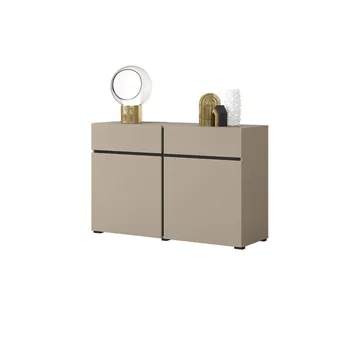 Skjenk Cross 2 Dører med 2 Skuffer - Congo - Svart - Oppbevaring - Oppbevaringsmøbler - Sideboard & skjenk