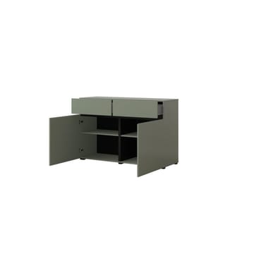 Skjenk Cross 2 Dører med 2 Skuffer - Grønn - Svart - Oppbevaring - Oppbevaringsmøbler - Sideboard & skjenk