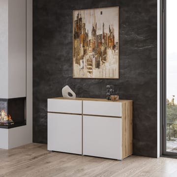 Skjenk Cross 2 Dører med 2 Skuffer - Hvit - Oppbevaring - Oppbevaringsmøbler - Sideboard & skjenk