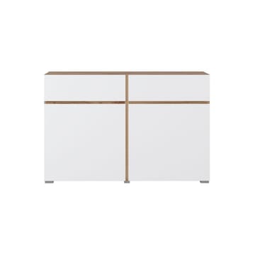 Skjenk Cross 2 Dører med 2 Skuffer - Hvit - Oppbevaring - Oppbevaringsmøbler - Sideboard & skjenk