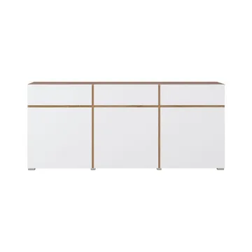 Skjenk Cross 3 Dører med 3 Skuffer - Hvit - Oppbevaring - Oppbevaringsmøbler - Sideboard & skjenk