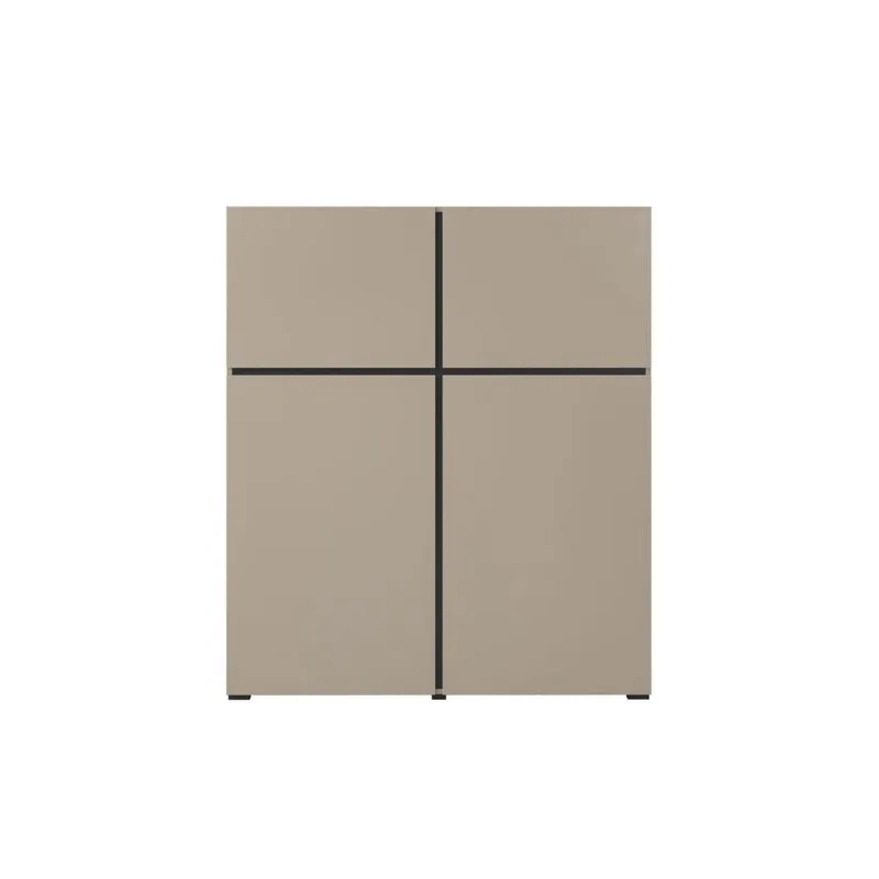 Skjenk Cross 4 Dører - Congo - Svart - Oppbevaring - Oppbevaringsmøbler - Sideboard & skjenk