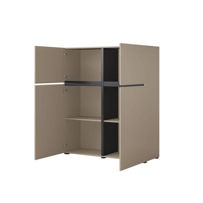 Skjenk Cross 4 Dører - Congo - Svart - Oppbevaring - Oppbevaringsmøbler - Sideboard & skjenk