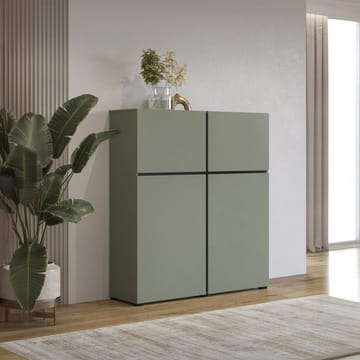 Skjenk Cross 4 Dører - Grønn - Svart - Oppbevaring - Oppbevaringsmøbler - Sideboard & skjenk