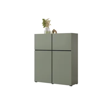 Skjenk Cross 4 Dører - Grønn - Svart - Oppbevaring - Oppbevaringsmøbler - Sideboard & skjenk