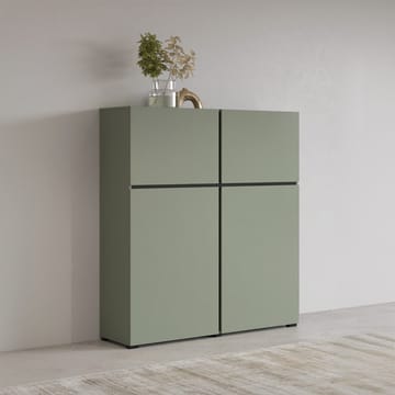 Skjenk Cross 4 Dører - Grønn - Svart - Oppbevaring - Oppbevaringsmøbler - Sideboard & skjenk