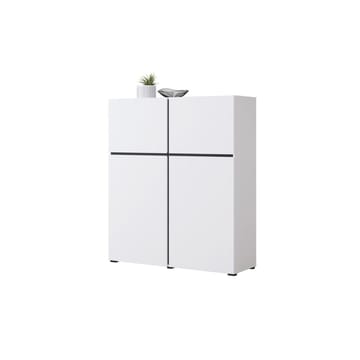 Skjenk Cross 4 Dører - Hvit - Svart - Oppbevaring - Oppbevaringsmøbler - Sideboard & skjenk