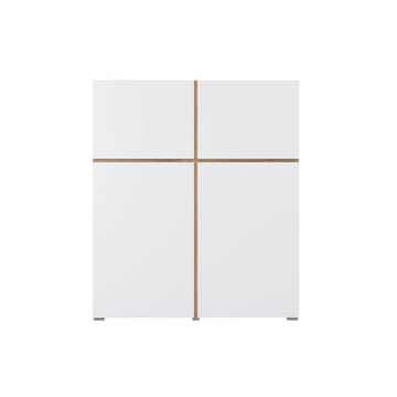 Skjenk Cross 4 Dører - Hvit - Oppbevaring - Oppbevaringsmøbler - Sideboard & skjenk