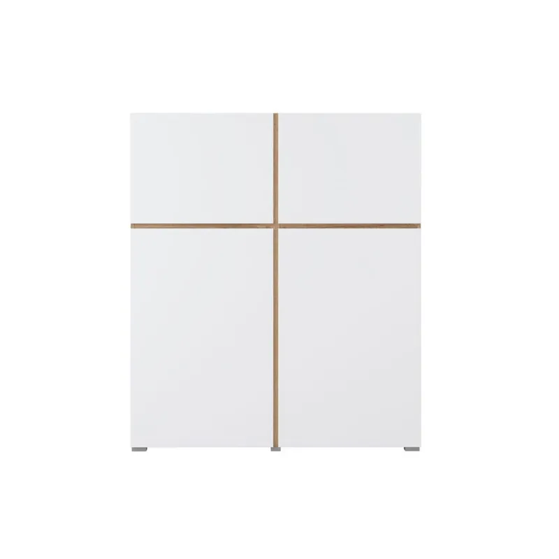 Skjenk Cross 4 Dører - Hvit - Oppbevaring - Oppbevaringsmøbler - Sideboard & skjenk