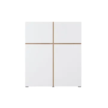 Skjenk Cross 4 Dører - Hvit - Oppbevaring - Oppbevaringsmøbler - Sideboard & skjenk