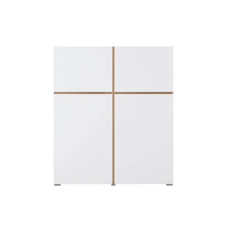 Skjenk Cross 4 Dører - Hvit - Oppbevaring - Oppbevaringsmøbler - Sideboard & skjenk