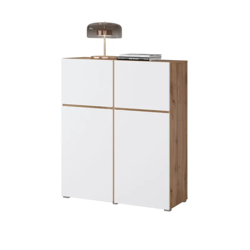 Skjenk Cross 4 Dører - Hvit - Oppbevaring - Oppbevaringsmøbler - Sideboard & skjenk