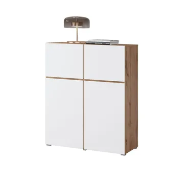 Skjenk Cross 4 Dører - Hvit - Oppbevaring - Oppbevaringsmøbler - Sideboard & skjenk