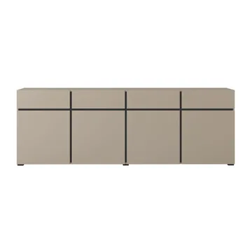 Skjenk Cross 4 dører med 4 skuffer - Congo - Svart - Oppbevaring - Oppbevaringsmøbler - Sideboard & skjenk