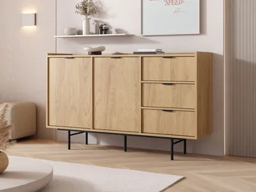 skjenk Edison Hickory-eik - Hickory-eik - Oppbevaring - Oppbevaringsmøbler - Sideboard & skjenk