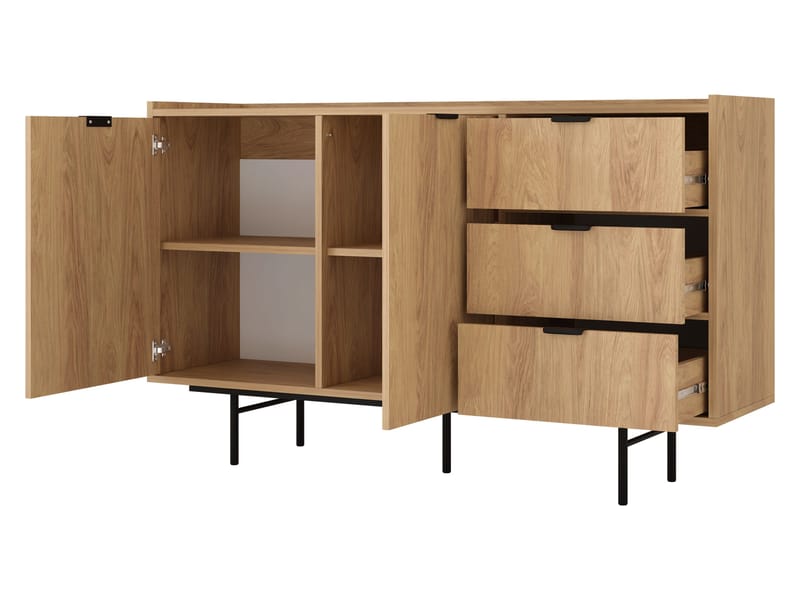 skjenk Edison Hickory-eik - Hickory-eik - Oppbevaring - Oppbevaringsmøbler - Sideboard & skjenk