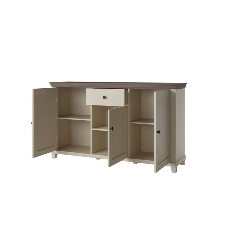 Skjenk Evora 3 dører 1 skuff - Lys Beige - Oppbevaring - Oppbevaringsmøbler - Sideboard & skjenk