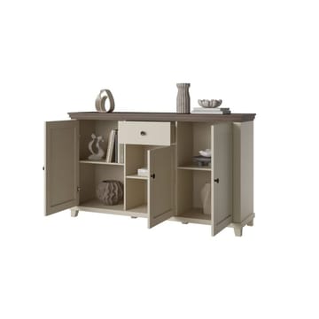 Skjenk Evora 3 dører 1 skuff - Lys Beige - Oppbevaring - Oppbevaringsmøbler - Sideboard & skjenk