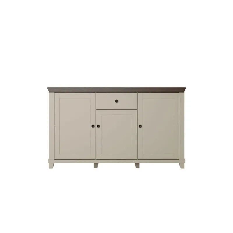 Skjenk Evora 3 dører 1 skuff - Lys Beige - Oppbevaring - Oppbevaringsmøbler - Sideboard & skjenk