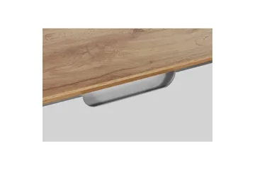 Skjenk Ezra 80x40x75 cm, Wotan eik/hvit - 80x40x75 cm, Wotan eik/hvit - Oppbevaring - Oppbevaringsmøbler - Sideboard & skjenk