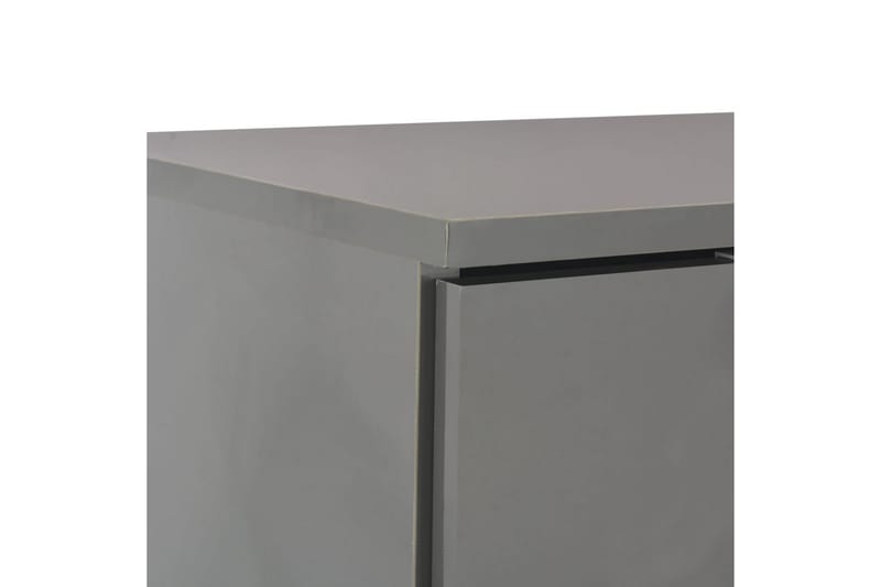 Skjenk høyglans grå 107x35x76 cm - Grå - Sideboard & skjenk