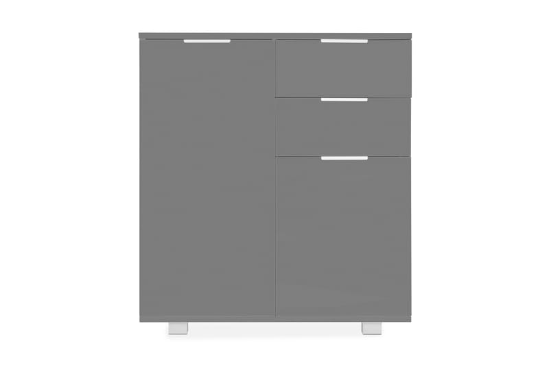Skjenk høyglans grå 71x35x76 cm sponplate - Grå - Sideboard & skjenk