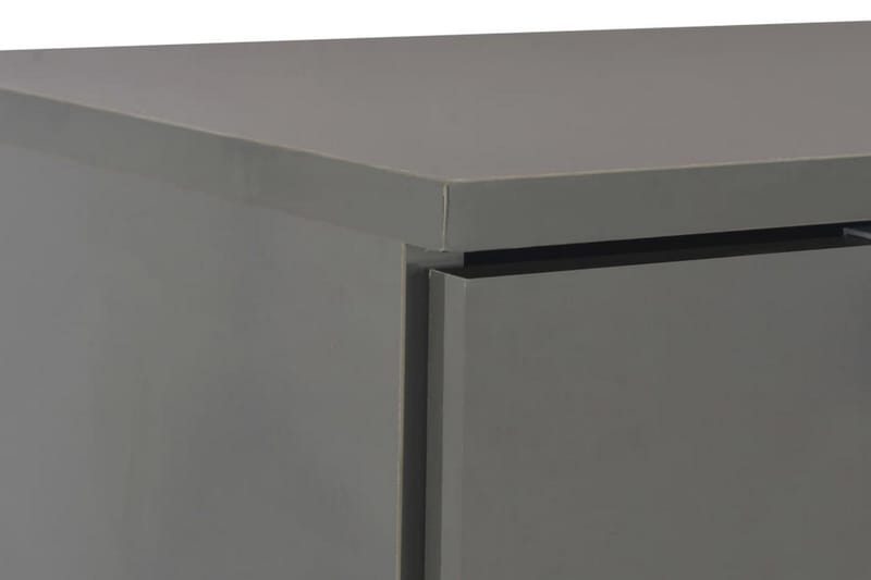 Skjenk høyglans grå 71x35x76 cm sponplate - Grå - Sideboard & skjenk