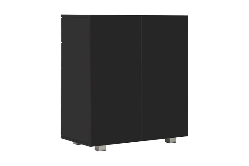 Skjenk høyglans svart 71x35x76 cm sponplate - Svart - Sideboard & skjenk