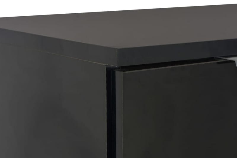Skjenk høyglans svart 71x35x76 cm sponplate - Svart - Sideboard & skjenk