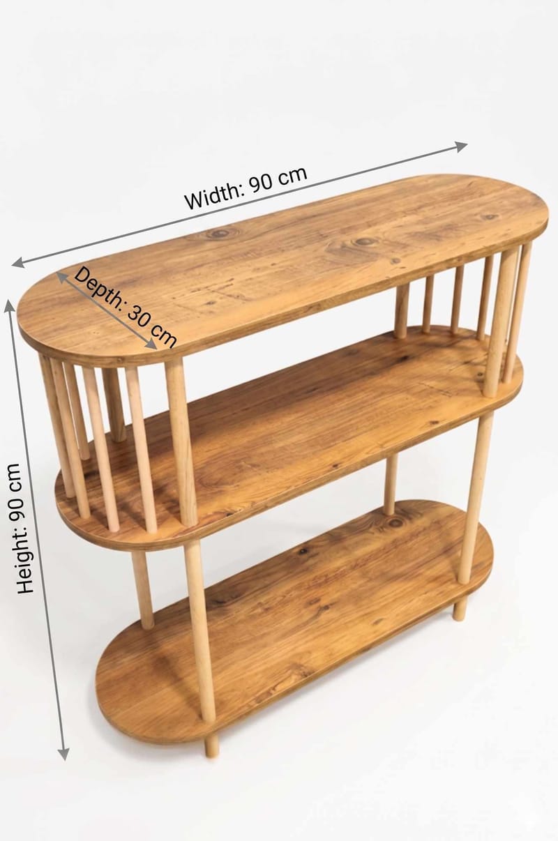 Skjenk Hanah Home Peka Slim (90 x 90 x 30 cm) Furu - Furu - Oppbevaring - Oppbevaringsmøbler - Sideboard & skjenk