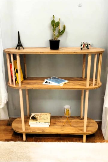 Skjenk Hanah Home Peka Slim (90 x 90 x 30 cm) Furu - Furu - Oppbevaring - Oppbevaringsmøbler - Sideboard & skjenk