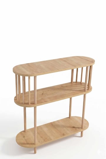 Skjenk Hanah Home Peka Slim (90 x 90 x 30 cm) Sapphire Oak - Sapphire Oak - Oppbevaring - Oppbevaringsmøbler - Sideboard & skjenk