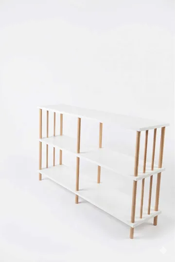 Skjenk Hanah Home Peka Wide (120 x 73 x 30 cm) Hvit - Hvit - Oppbevaring - Oppbevaringsmøbler - Sideboard & skjenk
