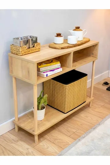 Skjenk Hanah Home Peka Sideboard (90 x 75 x 30 cm) Sapphire Oak - Sapphire Oak - Oppbevaring - Oppbevaringsmøbler - Sideboard & skjenk
