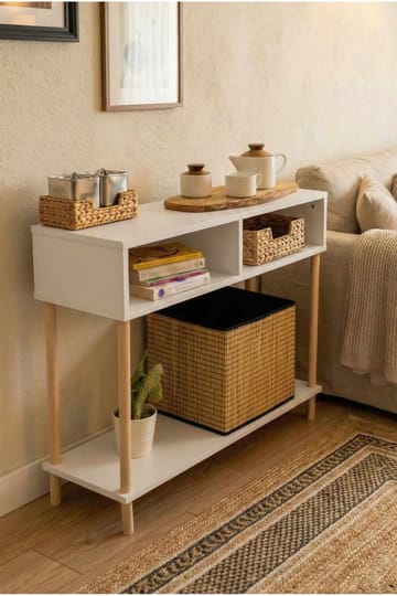 Skjenk Hanah Home Peka Sideboard (90 x 75 x 30 cm) Hvit - Hvit - Oppbevaring - Oppbevaringsmøbler - Sideboard & skjenk